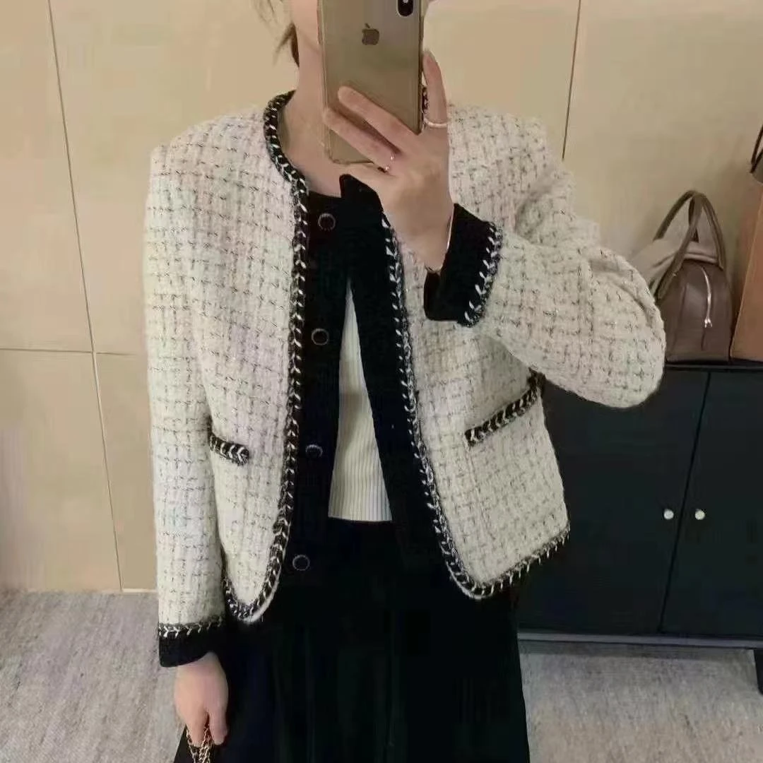 【特价-占单者限购】Q1870 小香风粗花呢时尚短款女士外套 11270