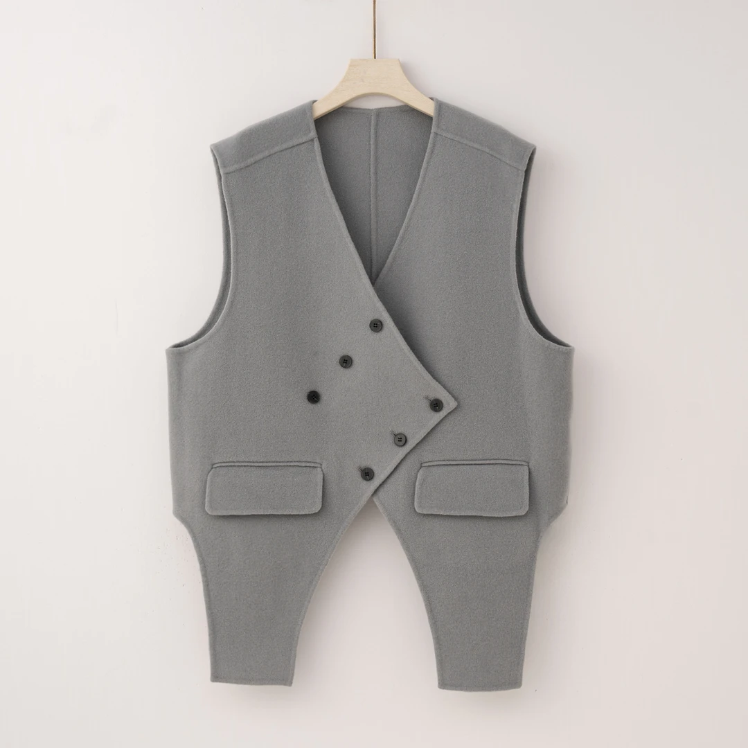 【特价-占单者限购】Q2046秋冬搭配新款高级气质衬衫羊毛马甲0023