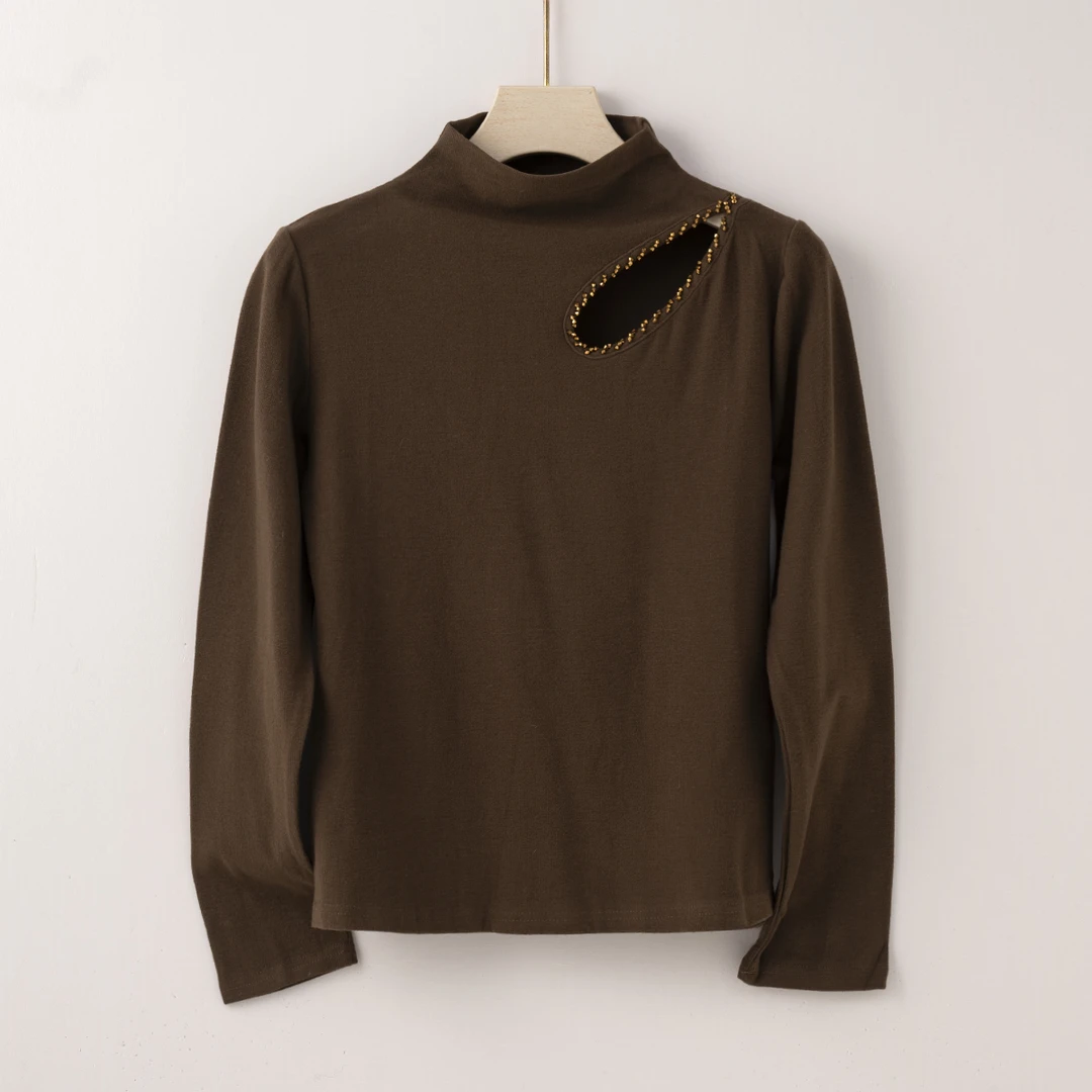 Q1992 质感巨赞上身超有范小心机气质款打底衫