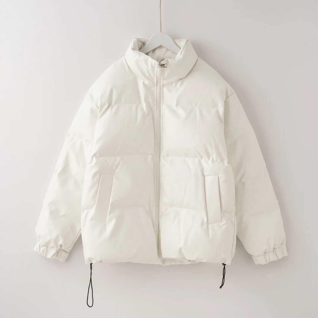 Q1592美式潮流立领高级质感极简风气质男女同款棉服D3126