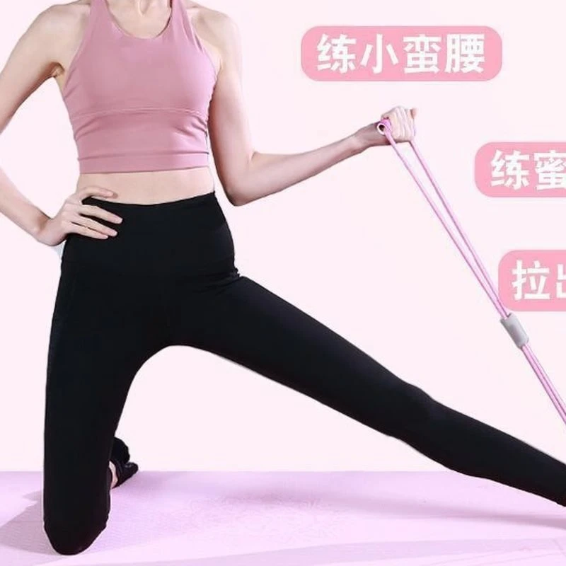 字拉力器背部训练器家用肩颈八字弹力绳拉伸带锻练手臂健身器材