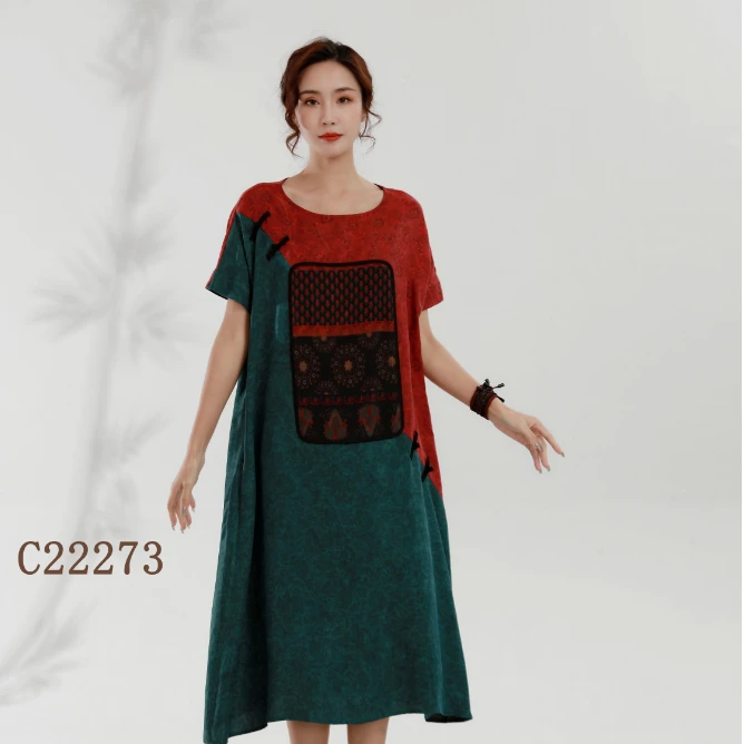 高端时尚大码女装连衣裙22273