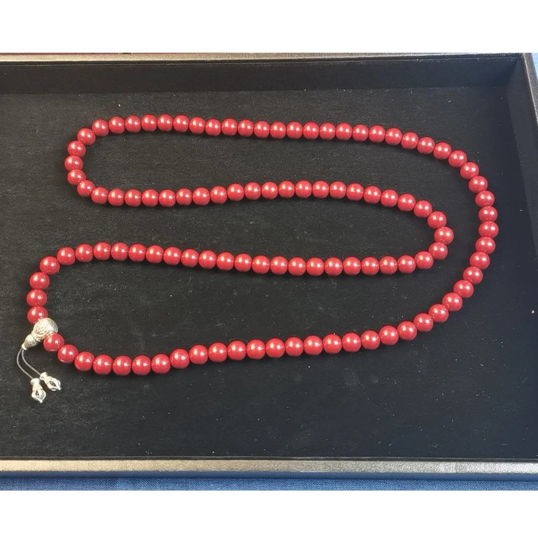 辰砂（处理）辰砂（处理）10mm108颗朱砂串