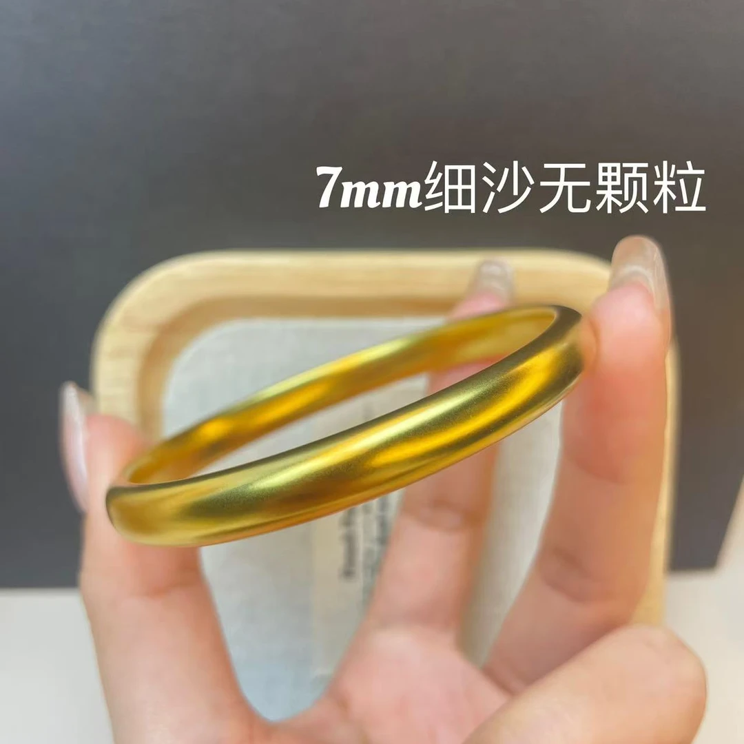 铜合金手镯 精工版实心无颗粒 泥鳅背古法传承手镯7mm