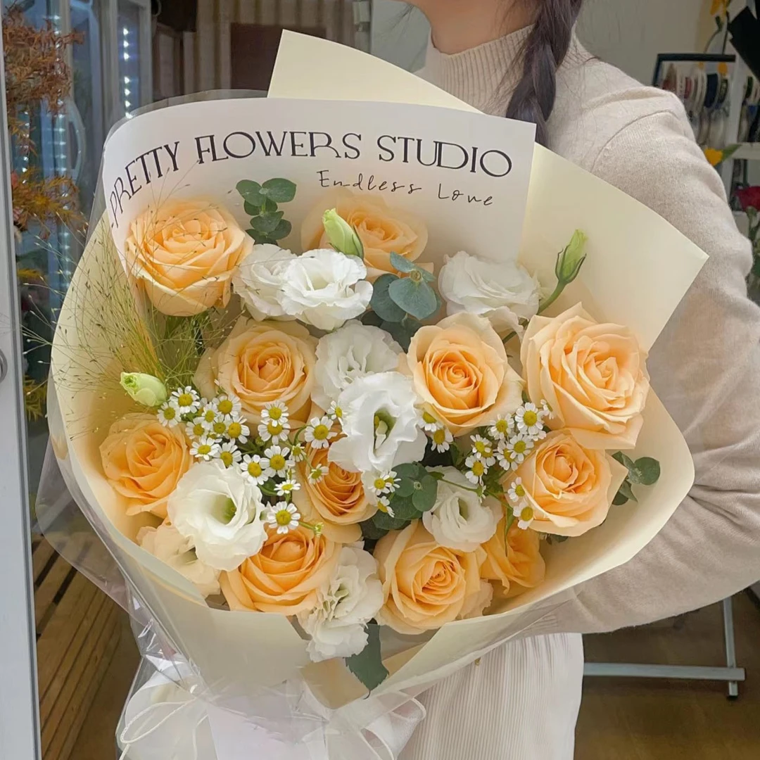 【柔情】11朵香槟玫瑰混搭鲜花送女友闺蜜长辈生日告白约会生日惊喜礼物浪漫礼物鲜花小时达同城配送