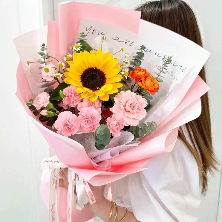 【幸运花❤见花则喜】8朵康乃馨混搭送女友送老婆闺蜜长辈妈妈婆婆礼物鲜花花束小时达同城配送