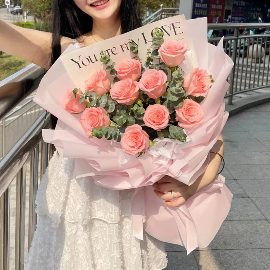 【追逐】11朵粉玫瑰鲜花送女友闺蜜朋友告白约会生日祝福惊喜礼物浪漫鲜花花束小时达同城配送
