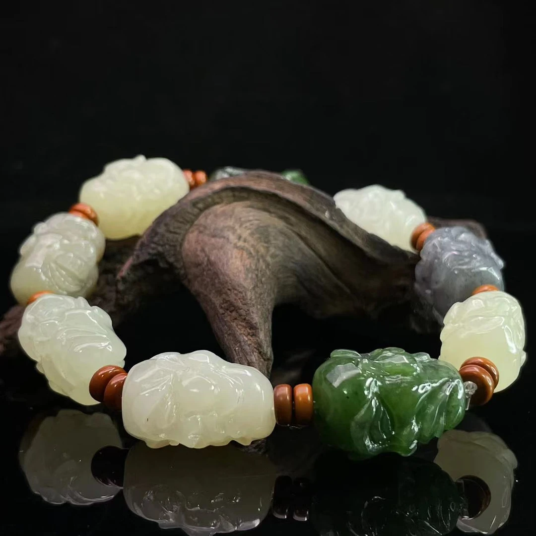 A7 和田玉手串 YS834011