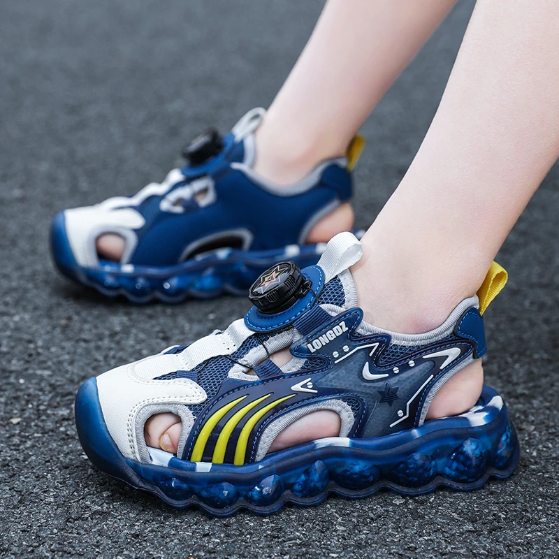 ABC HOPE童鞋男童潮款包头凉鞋中大童软底防滑儿童男孩运动沙滩鞋