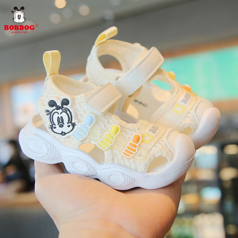 Bobdog/巴布豆【夏季凉鞋】新款男女宝软底学步稳步休闲机能鞋22