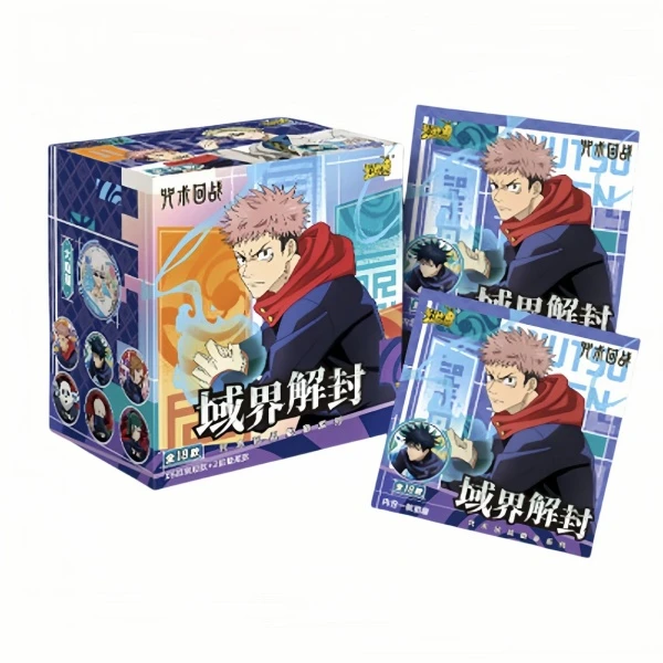 卡游【新人浮浮】咒术回战第三弹域界解封系列徽章盲盒潮玩 H