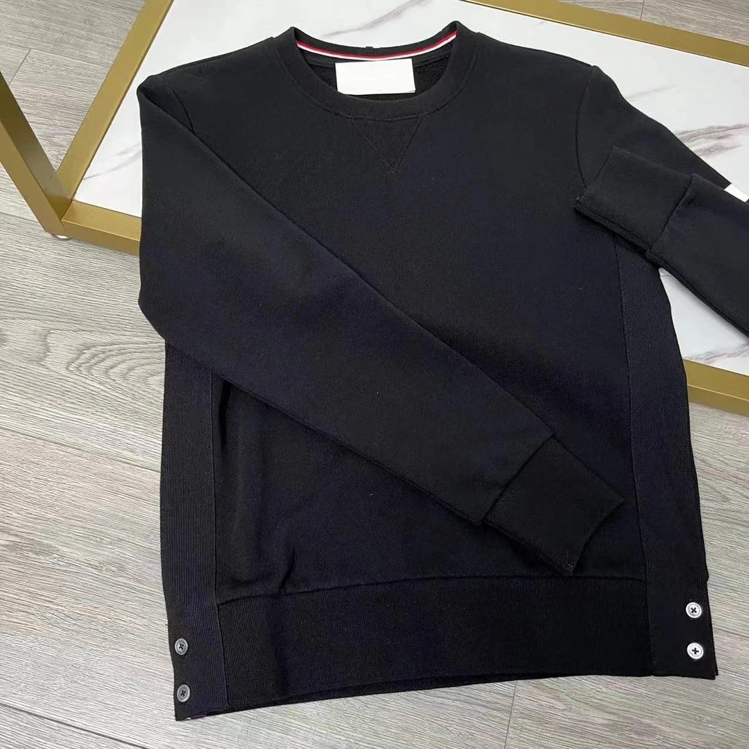 THOM BEFORE基础款加绒圆领卫衣休闲运动百搭男女