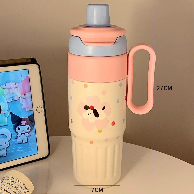 D232冰霸杯大容量保温杯女款316粉色780ml