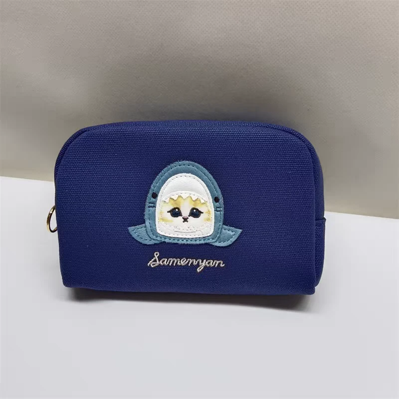 B477日系卡通鲨鱼草莓猫中号蓝色