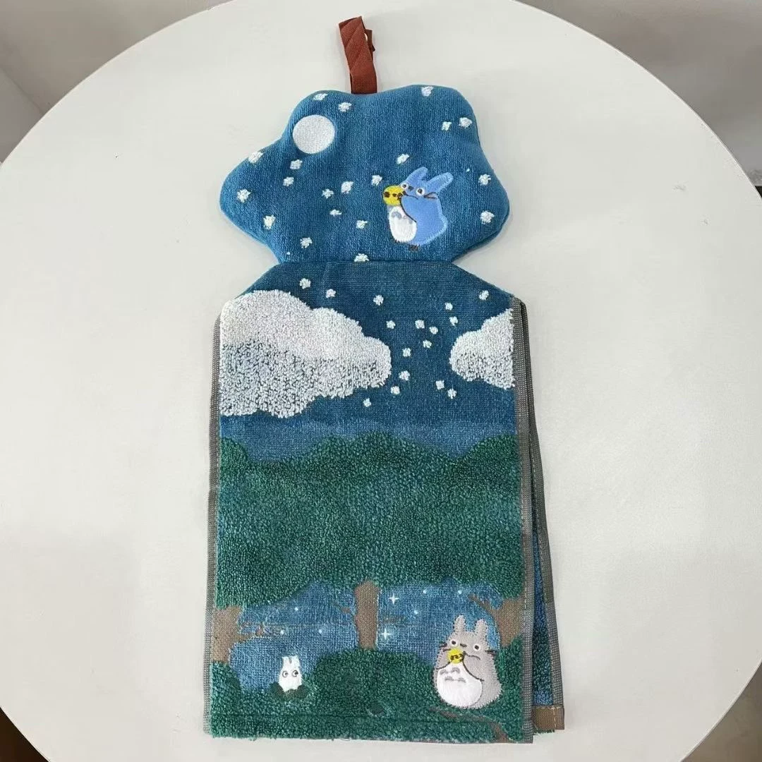 C123卡通全棉无念提花刺绣擦手巾