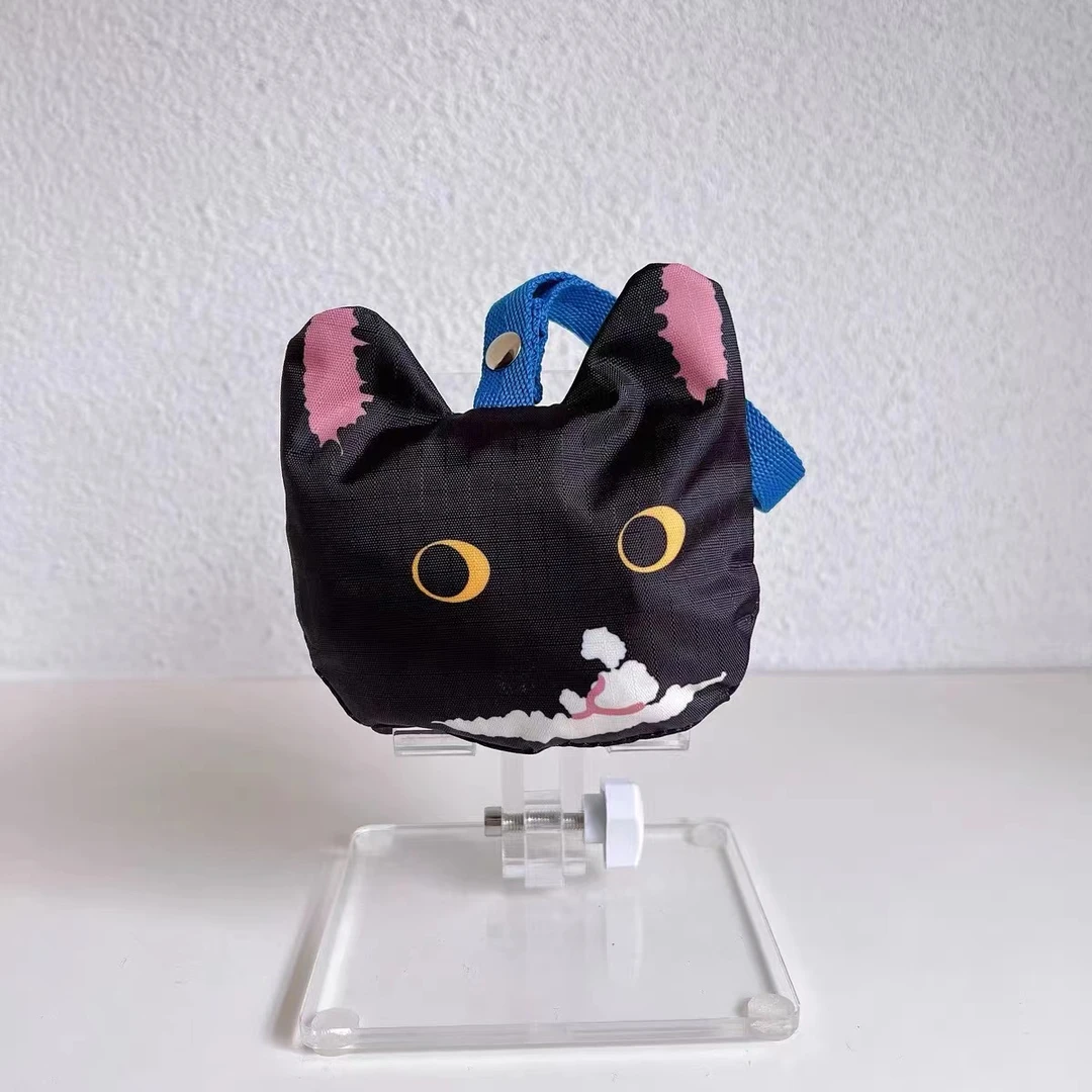 K825猫咪单肩包手提包背心购物袋可折叠