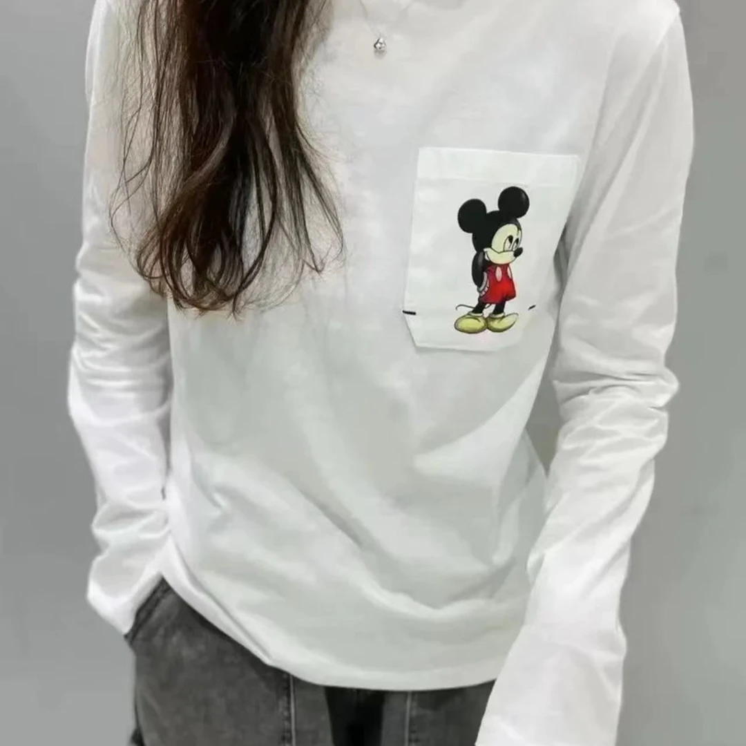 A0070纸袋白色长袖T恤