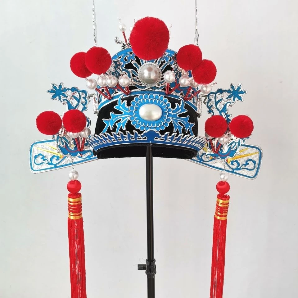古装戏剧头盔驸马爷帽子状元郎状元帽驸马帽手工点翠黑色纱帽