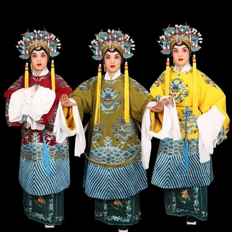 戏剧戏曲老旦蟒戏装京剧豫剧古装蟒袍佘太君戏服打龙袍国太后服装