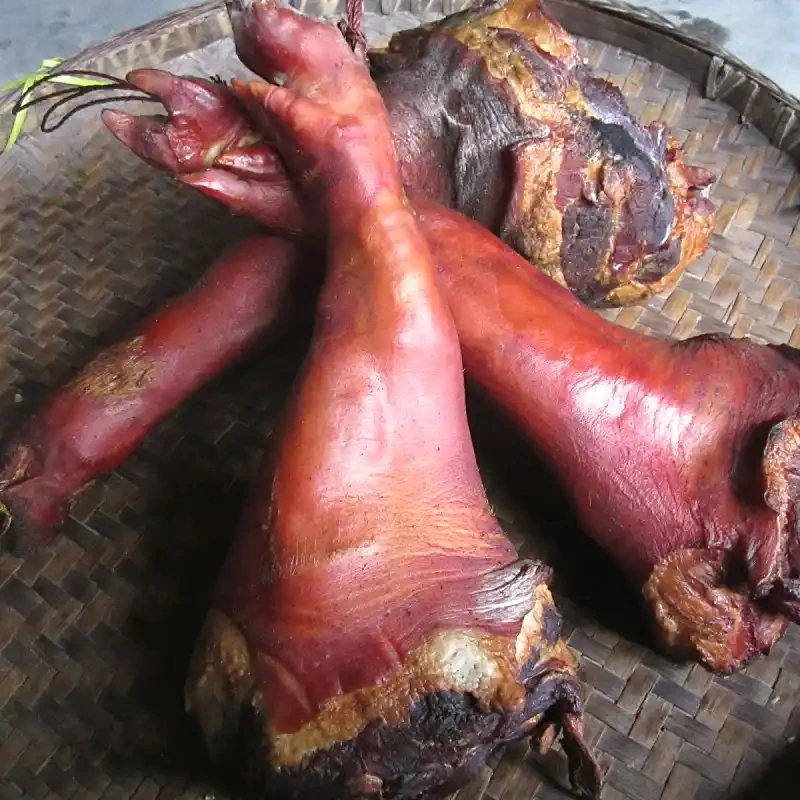 黔北黑猪腊猪脚