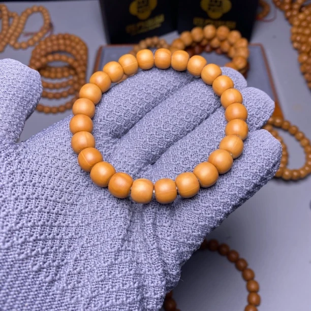 猴头哑光磨砂手工老型手串 全品无暇