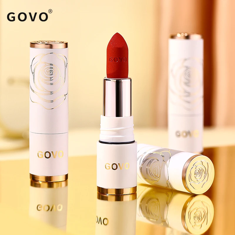 【好媳妇专属】GOVO不沾杯口红绢感细雾不沾杯不易掉色防水防汗显白