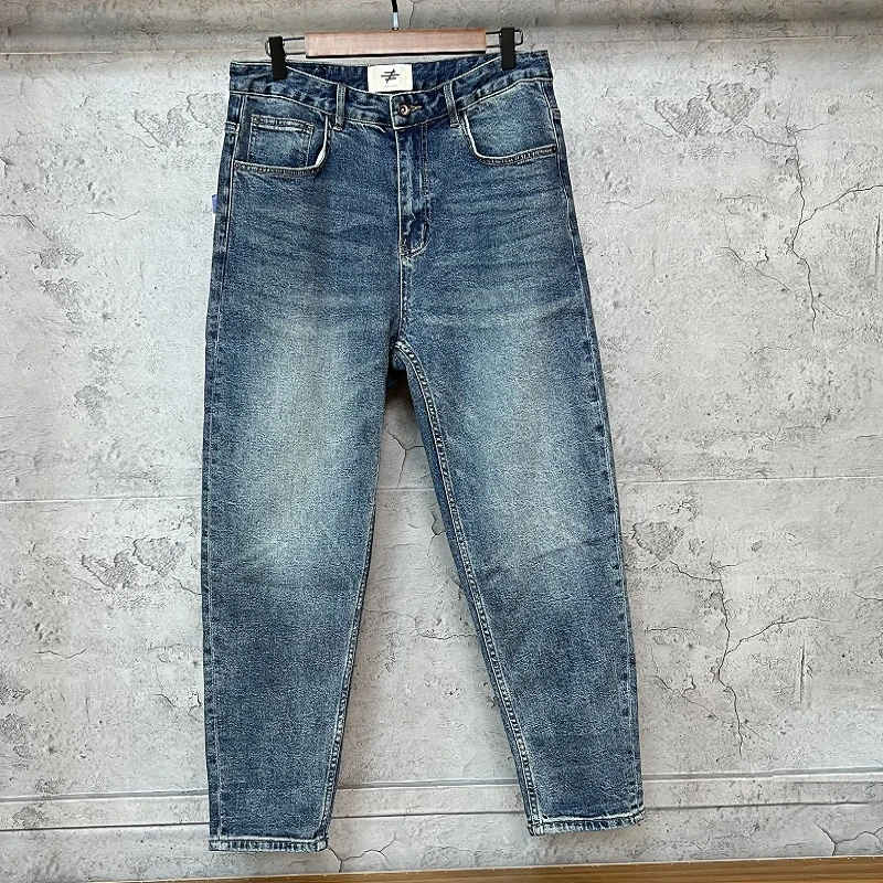 男士牛仔裤2023新款直筒宽松休闲复古长裤高端爆款百搭潮牌男装