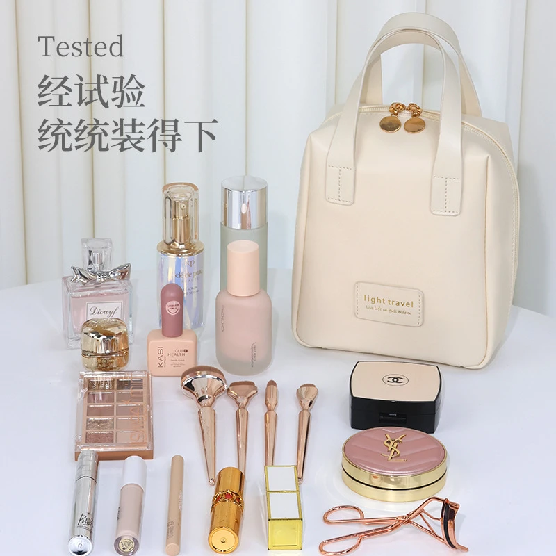2023化妆包女手提网红爆款大容量化妆包高级感外出随身携带化妆袋
