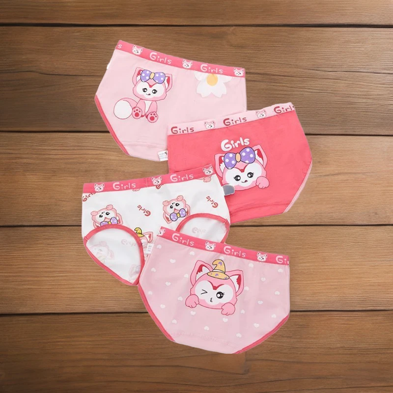 女童内裤全棉卡通女宝宝儿童纯棉底裤可爱小女孩四角小中大童内裤