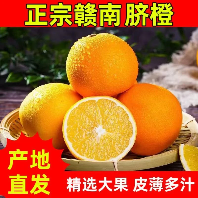 正宗赣南脐橙江西橙子产地直发新鲜应季水果薄皮橙子整箱批发包邮