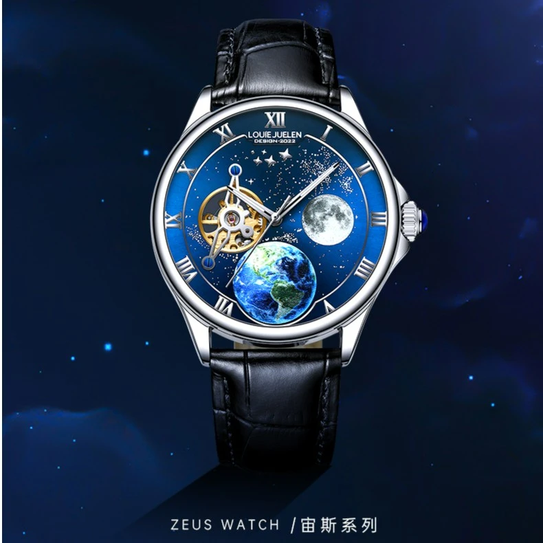 LOUIEJUELEN/路易爵伦宙斯系列 官方时尚男士机械腕表 DZX