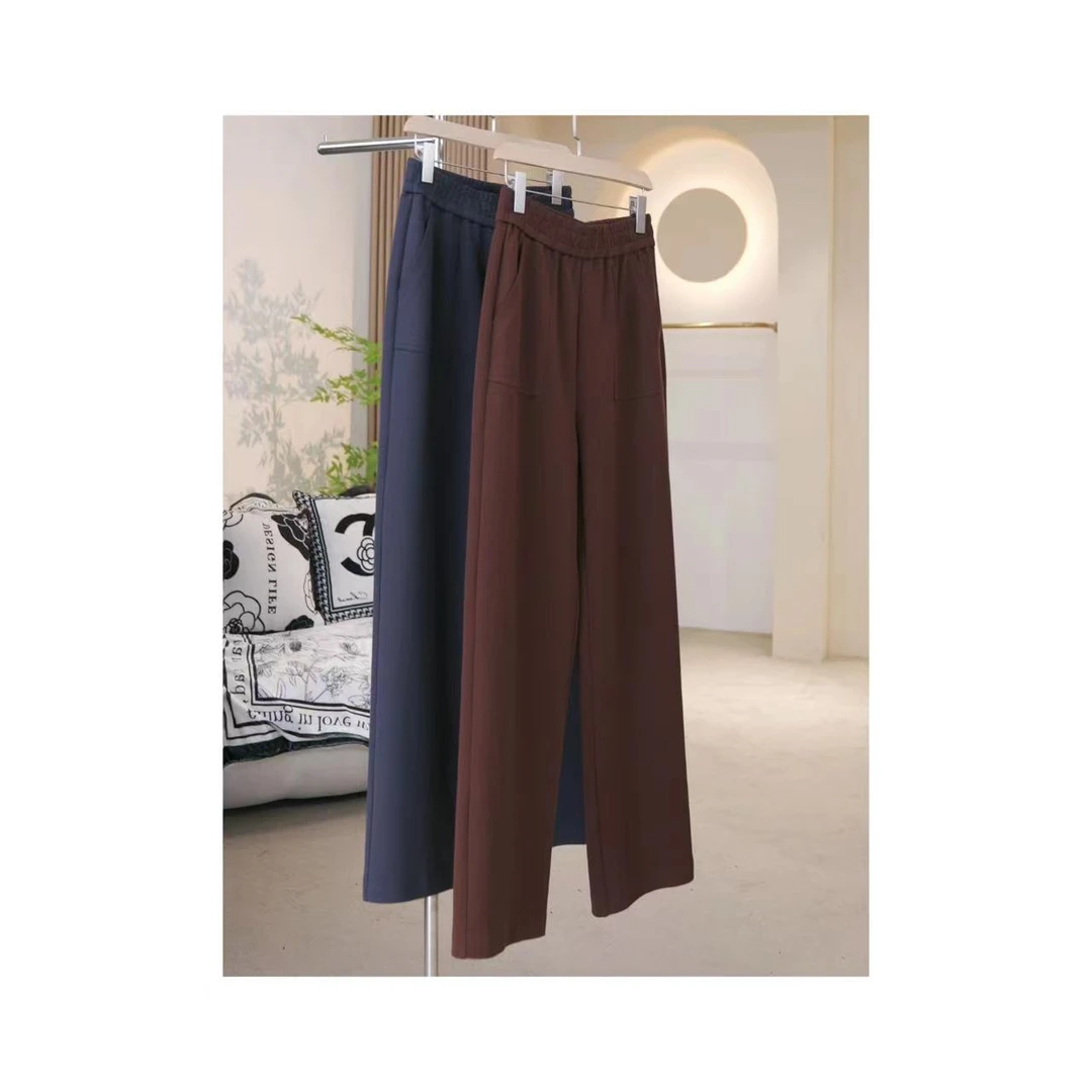 春季垂感直筒裤显瘦高腰百搭1915