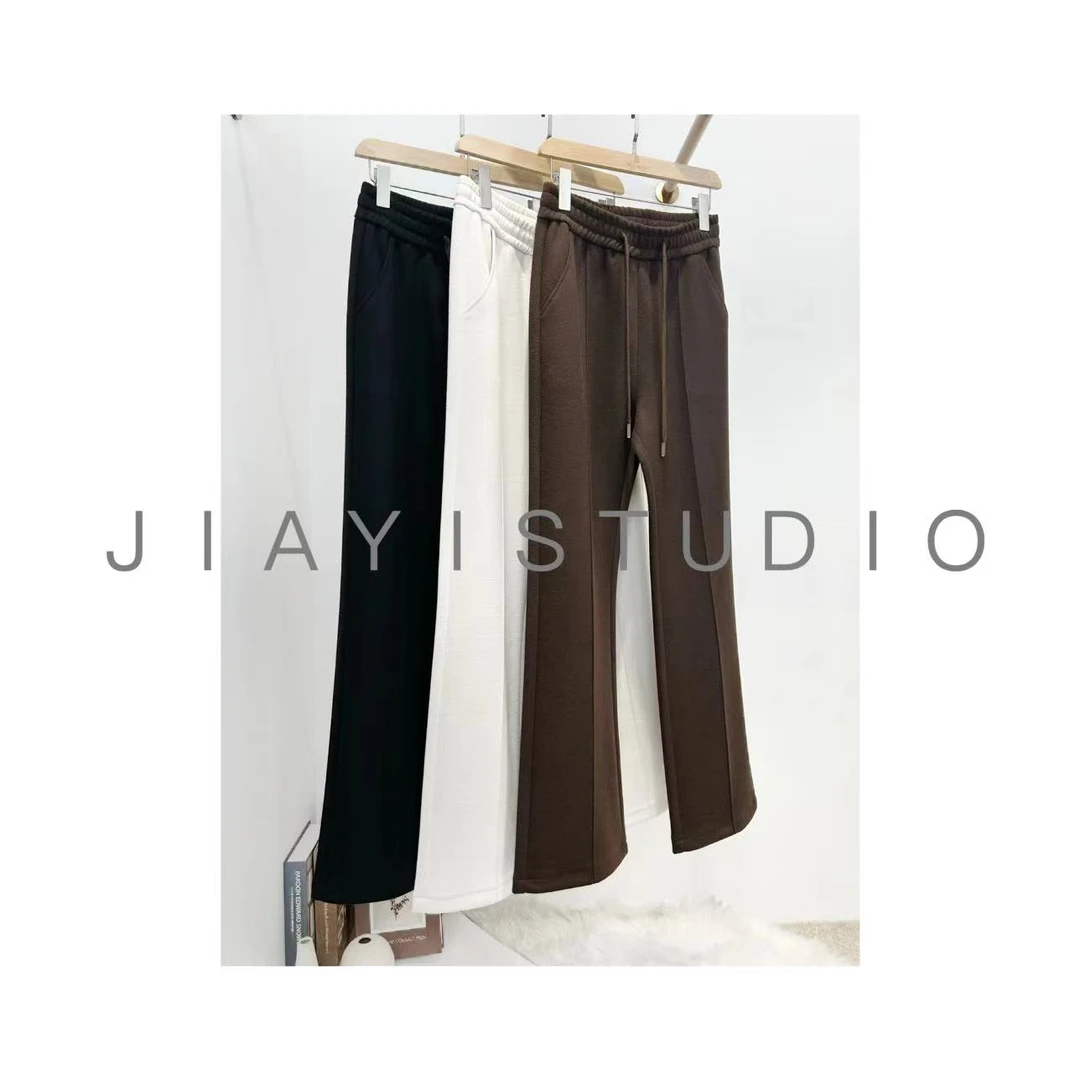 【加绒加厚】微喇裤女神裤闪电裤高腰休闲秋冬加厚新款长裤M125