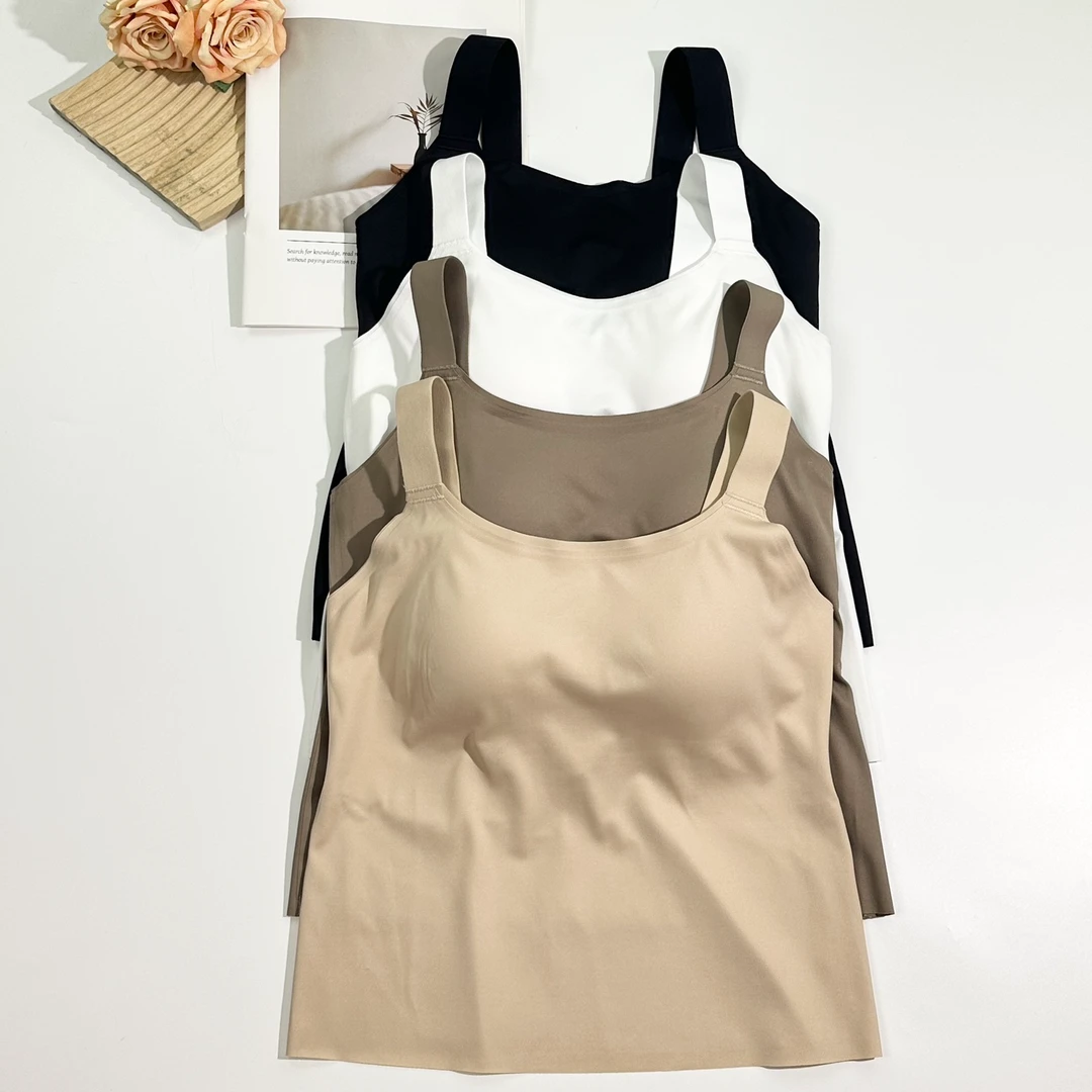 4/4罩杯无痕收腹遮肉背心式无痕内衣 透气收副乳 MB001