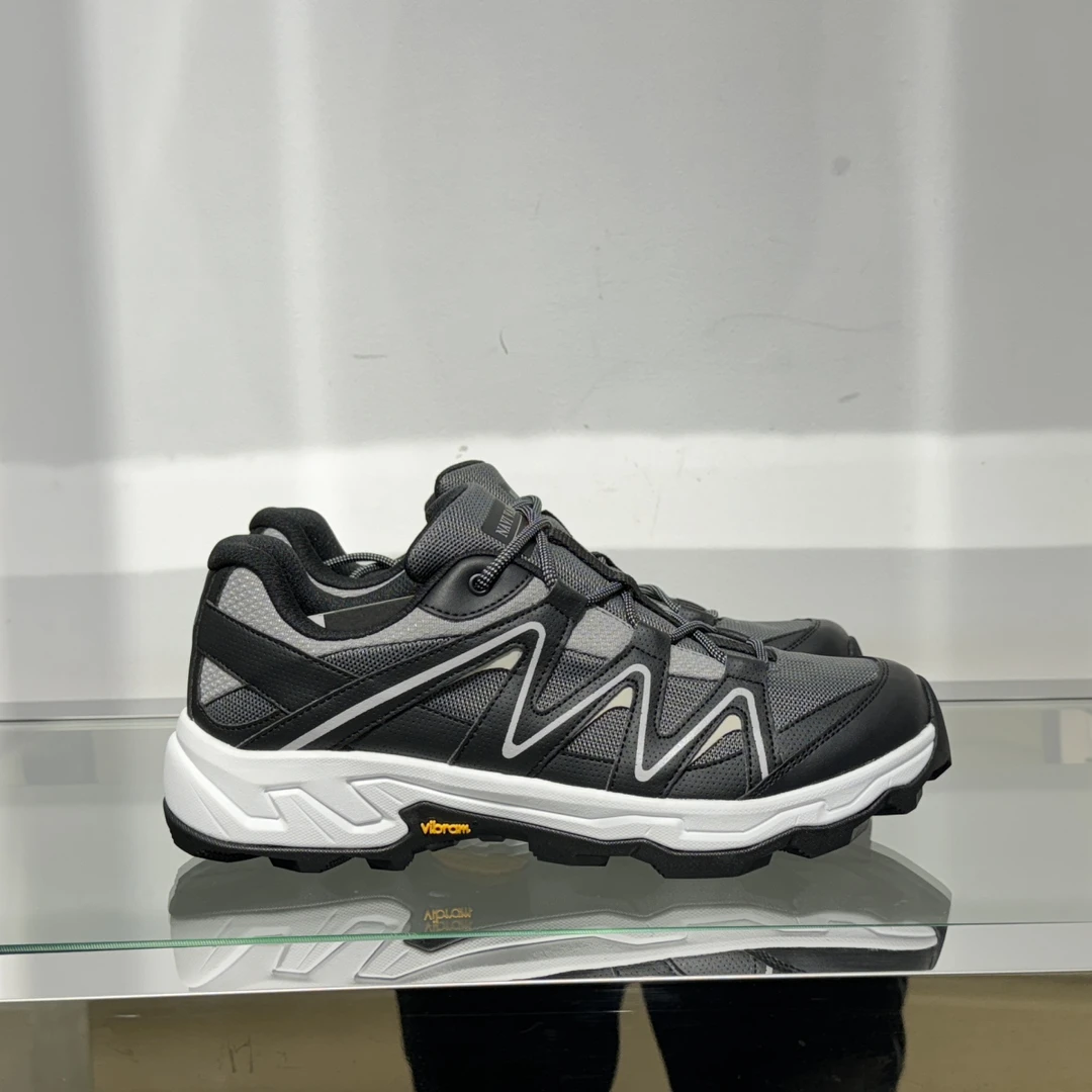 正品现货NAVI VANICE兰威尼时尚灰黑配色男士户外运动休闲鞋