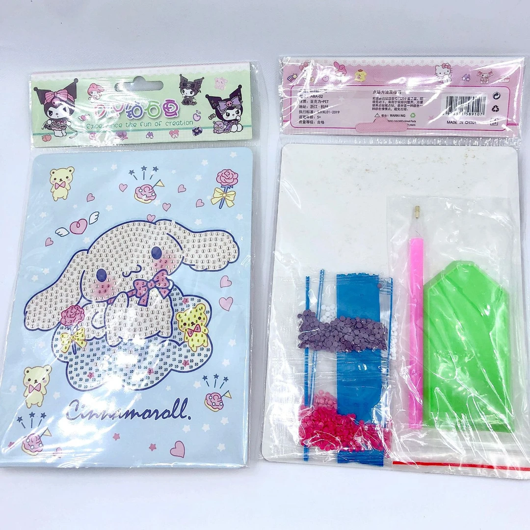 网红新款卡通动漫三丽欧小麻薯钻石画手工创意自粘益智玩具贴纸