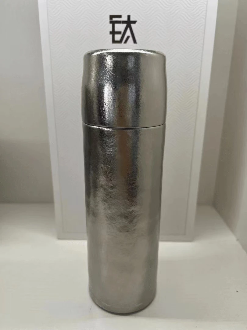 【500ml阴阳面焖杯】纯钛直筒高档保温杯家用商务保温杯