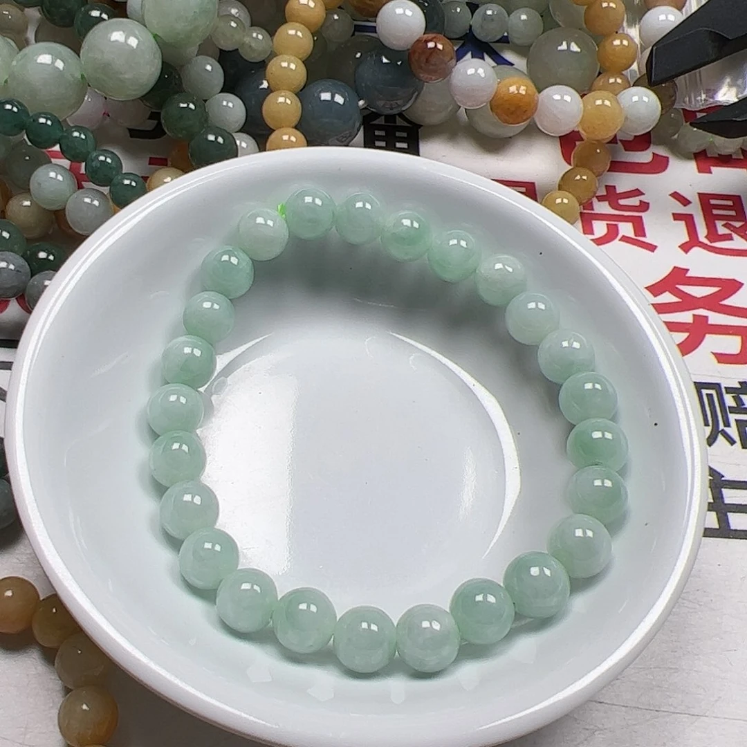 【闪购商品】翡翠手串未镶嵌晓*卡7++
