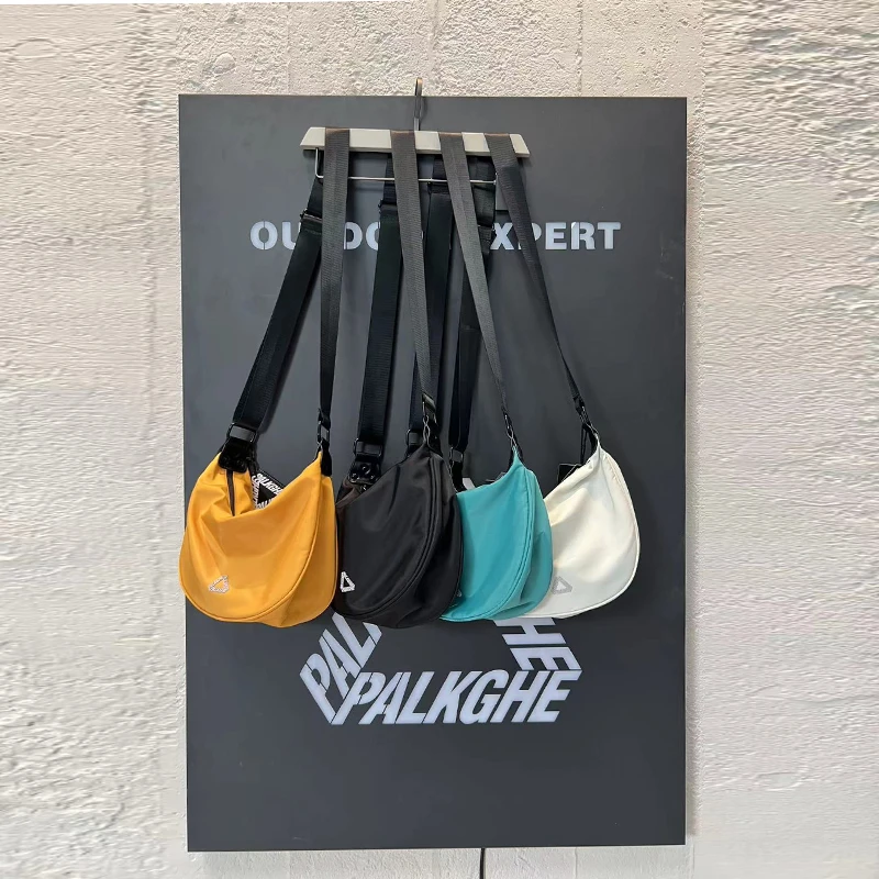 黑色简约饺子包时尚女士单肩斜挎包ins韩版休闲个性白色小包6868