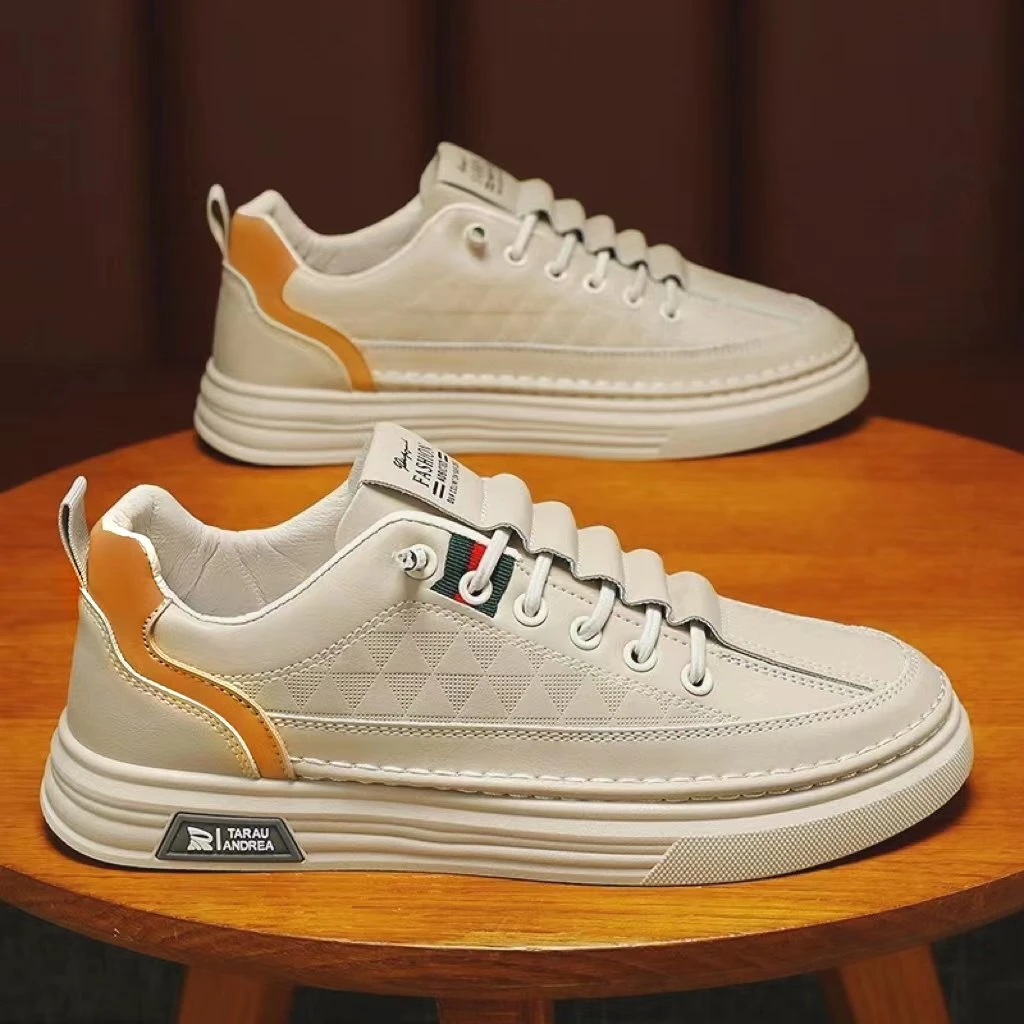 秋季男鞋新款透气鞋子学生潮流百搭小白鞋男士运动潮休闲潮鞋R001