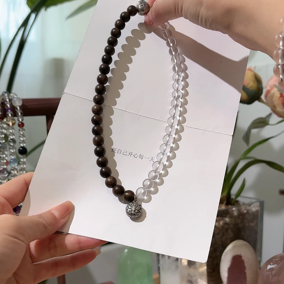 水晶手串银S925镶嵌?**~设计款