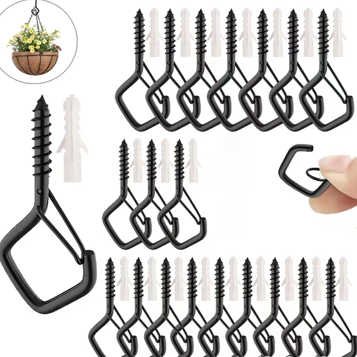 饶何  方形挂钩灯串挂钩Q型挂钩羊眼勾