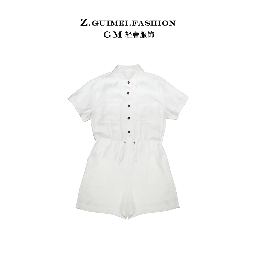 【肆姐高定】polo领时尚休闲连体裤X1248