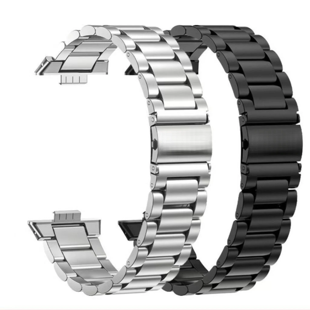 适用小米手环9Pro表带小米红米Watch6/5高级感实心三株钢带质感