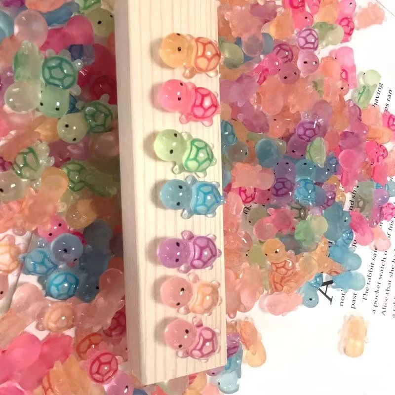 「直播c」新款高透夜光2.5小乌龟手工摆件boy摆台