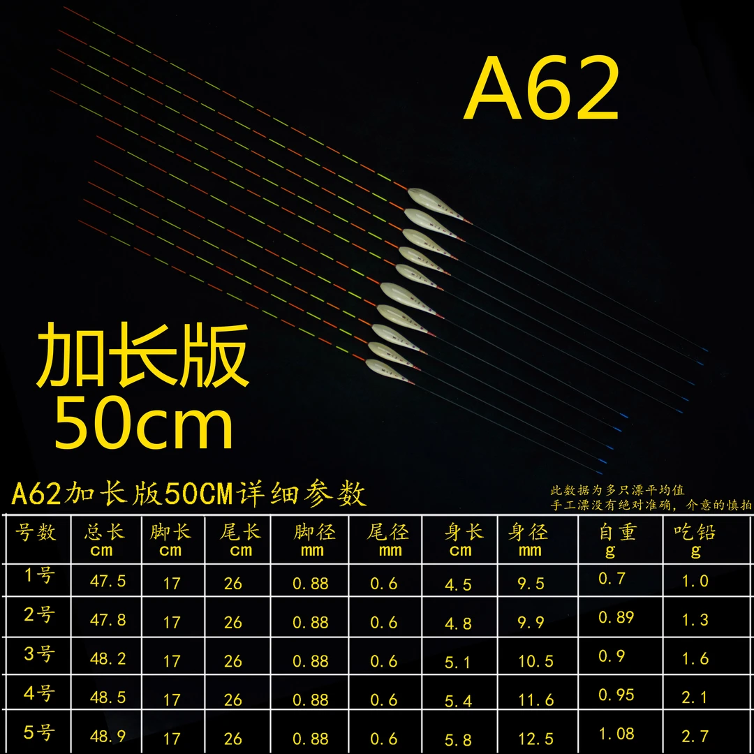 A62顿口王抗水流抗风浪离底轻滑口灵敏高行程接口手工芦苇浮漂