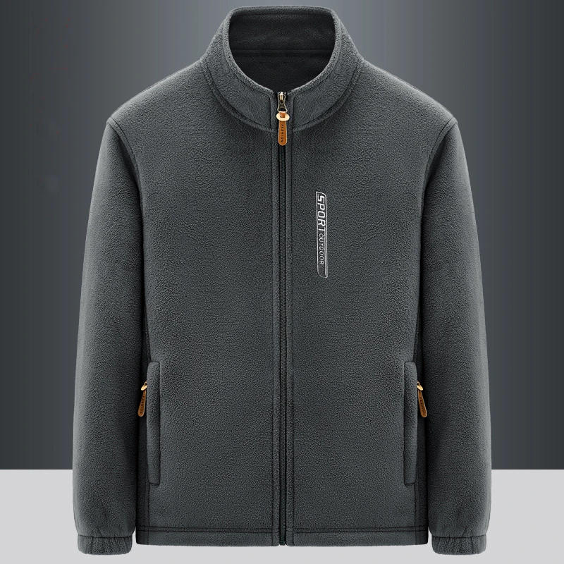 春季新款男士摇粒绒抓绒卫衣宽松舒适休闲百搭春秋款上衣男款外套