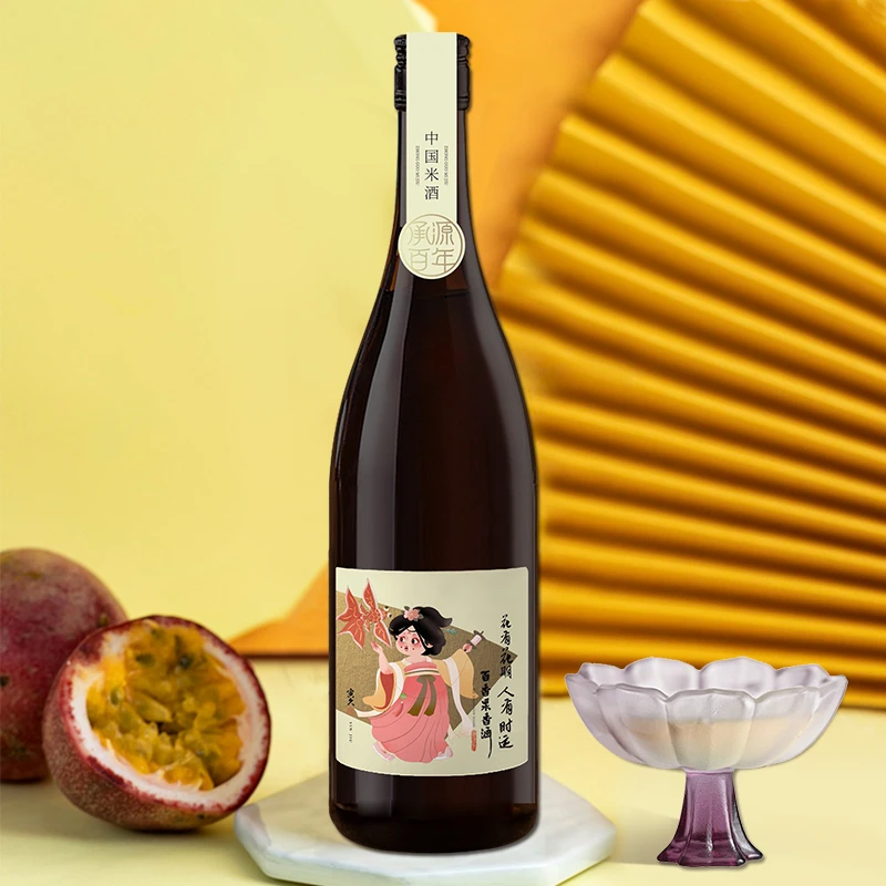承源百年 湖南特产长沙米酒旅游美食伴手礼 8度750ml百香果清酿