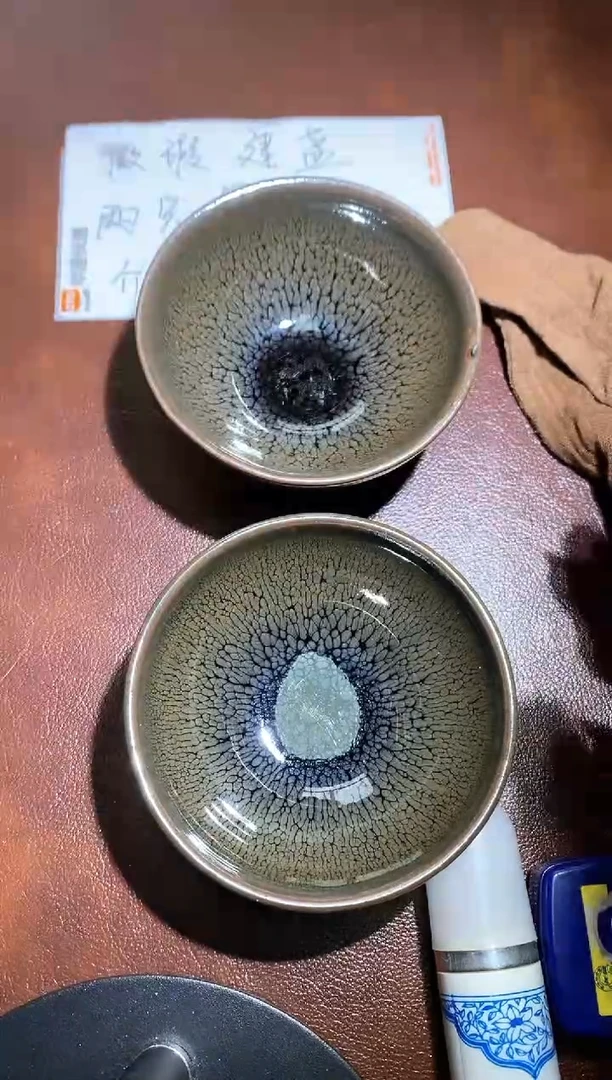 【闪购商品】瓷茶盏3一对微瑕