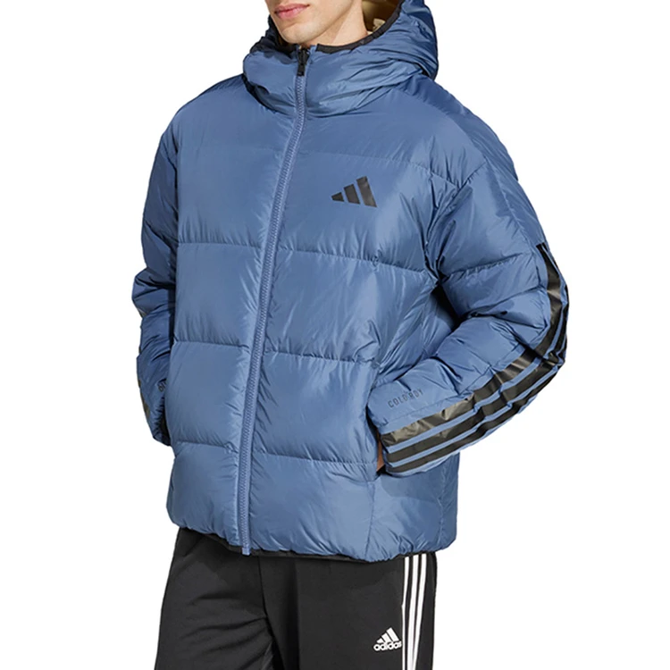 adidas/阿迪达斯男女WIND.RDY 抗风保暖双面穿连帽羽绒服 JM4623